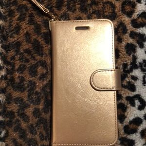 Cover Cell en cuir rosé neuf avec pochette à carte